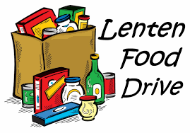 Lenten Food Drive: March 28th – April 1st