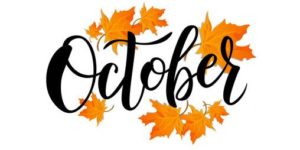 Mark Your Calendars – October Events